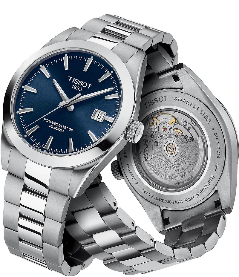 Tissot Gentleman Powermatic 80 Silicium Stainless Steel Watch