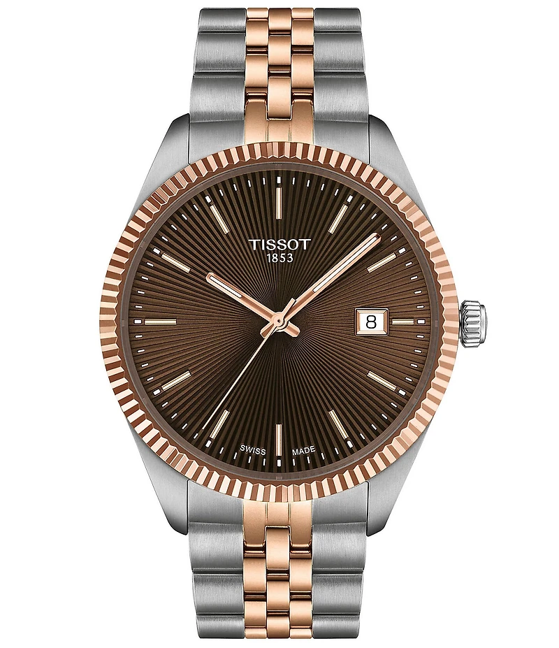 Tissot Men's Ballade Classic Contemporary Collection Quartz Analog 316L Stainless Steel Bracelet Watch