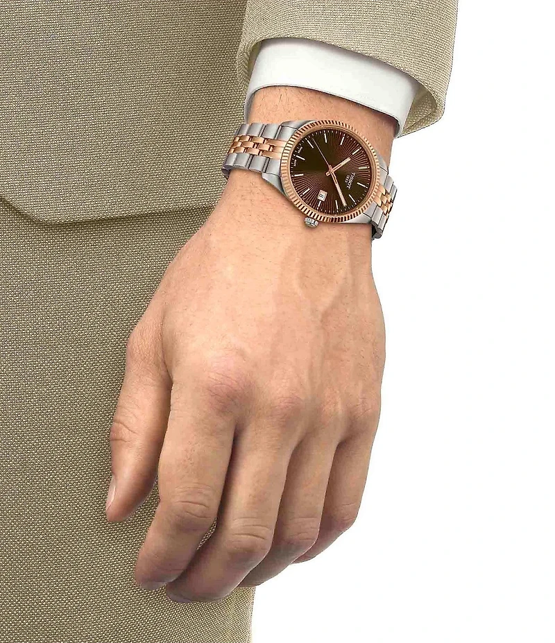 Tissot Men's Ballade Classic Contemporary Collection Quartz Analog 316L Stainless Steel Bracelet Watch