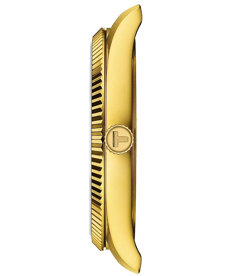 Tissot Men's Ballade Quartz Analog Gold Tone Stainless Steel Bracelet Watch