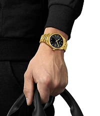 Tissot Men's Ballade Quartz Analog Gold Tone Stainless Steel Bracelet Watch
