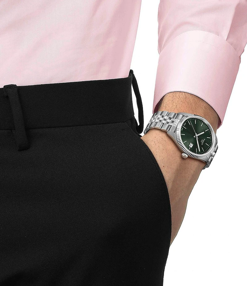 Tissot Men's Ballade Quartz Analog Stainless Steel Bracelet Watch
