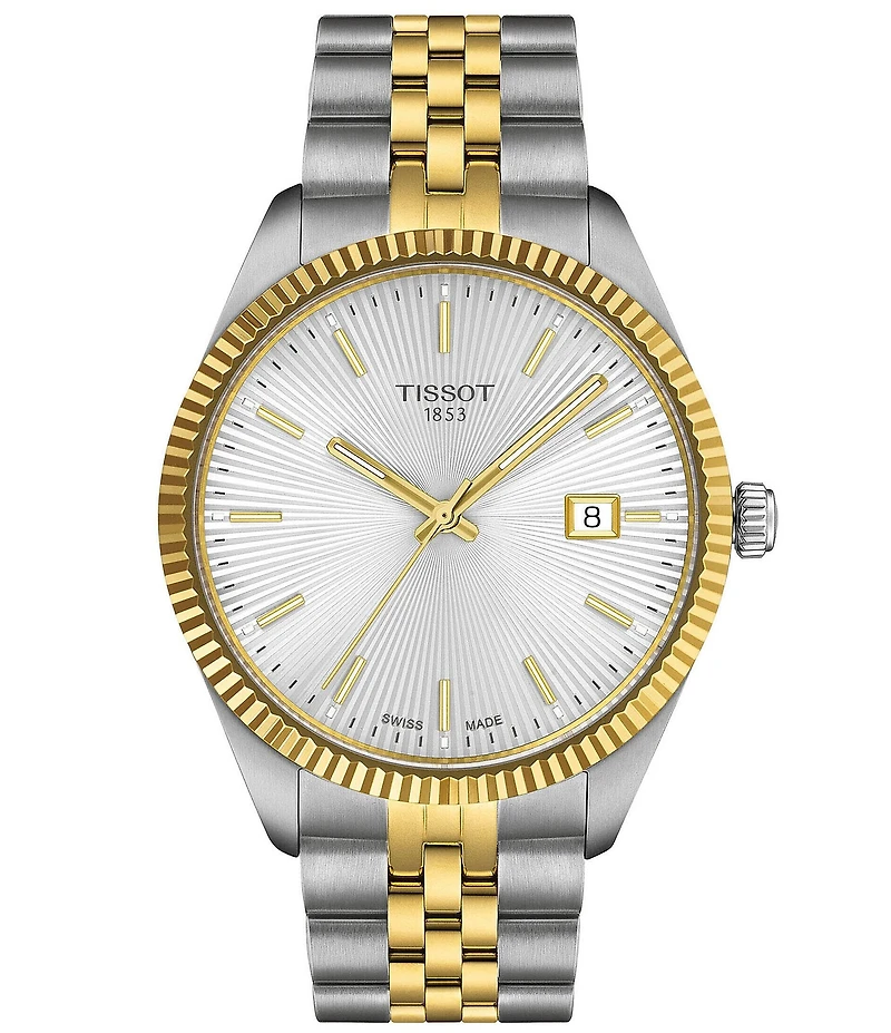 Tissot Men's Ballade Quartz Analog Two Tone Stainless Steel Bracelet Watch