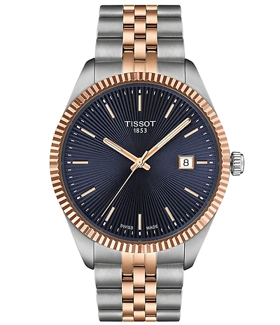 Tissot Men's Ballade Quartz Analog Two Tone Stainless Steel Bracelet Watch