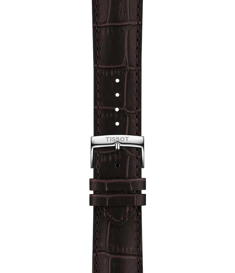 Tissot Men's Chrono L Sport Collection Quartz Chrongraph Croco Leather Strap Watch
