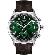 Tissot Men's Chrono L Sport Collection Quartz Chrongraph Croco Leather Strap Watch
