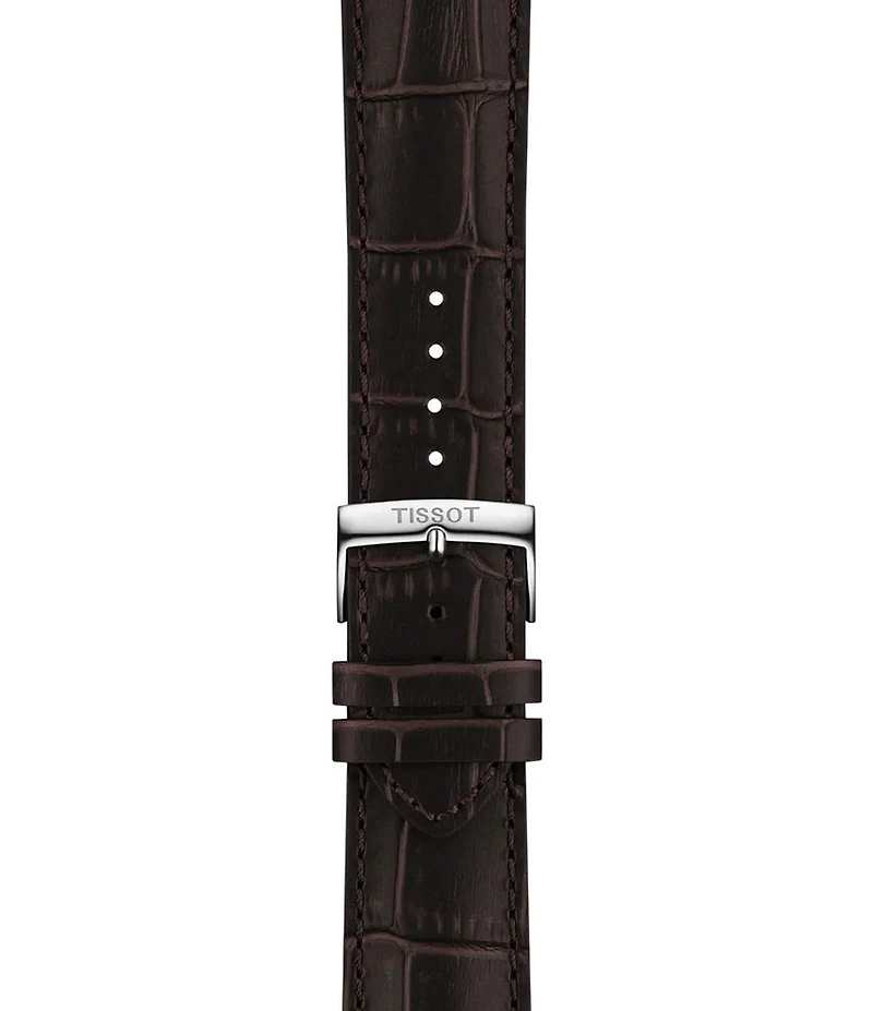Tissot Men's Chrono L Sport Collection Quartz Chrongraph Croco Leather Strap Watch