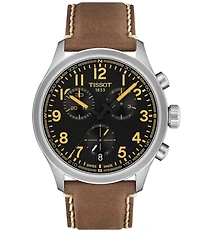 Tissot Men's Chrono L Sport Collection Quartz Chrongraph Croco Leather Strap Watch