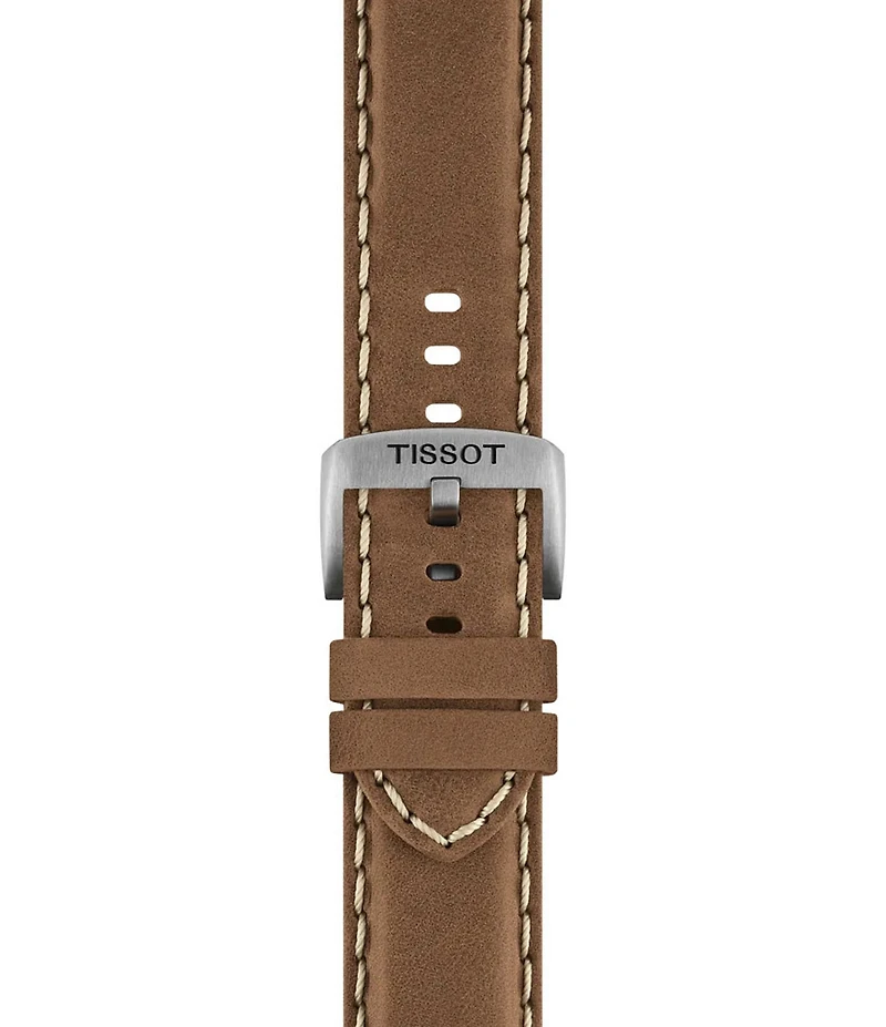 Tissot Men's Chrono L Sport Collection Quartz Chrongraph Croco Leather Strap Watch