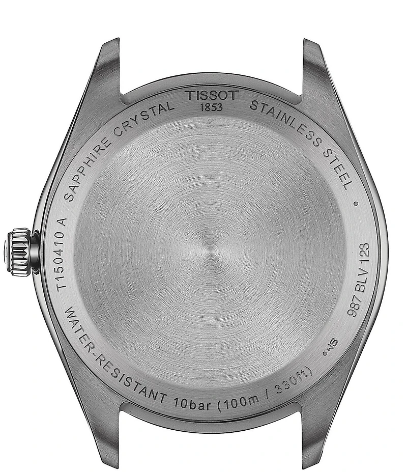 Tissot Men's Classic Collection Pr 100 Brown Leather Strap Watch