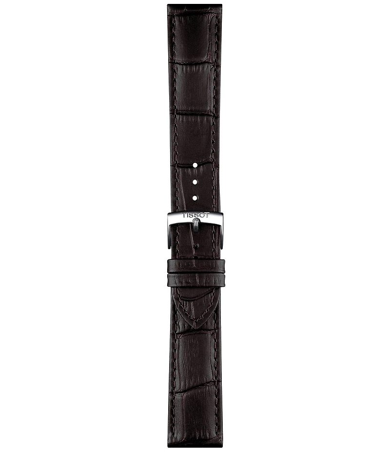 Tissot Men's Classic Collection Pr 100 Brown Leather Strap Watch