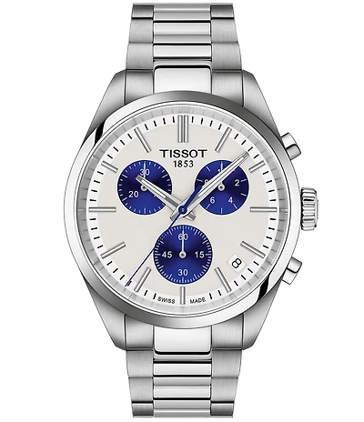 Tissot Men's Classic Collection Pr 100 Quartz Chronograph Stainless Steel Bracelet Watch