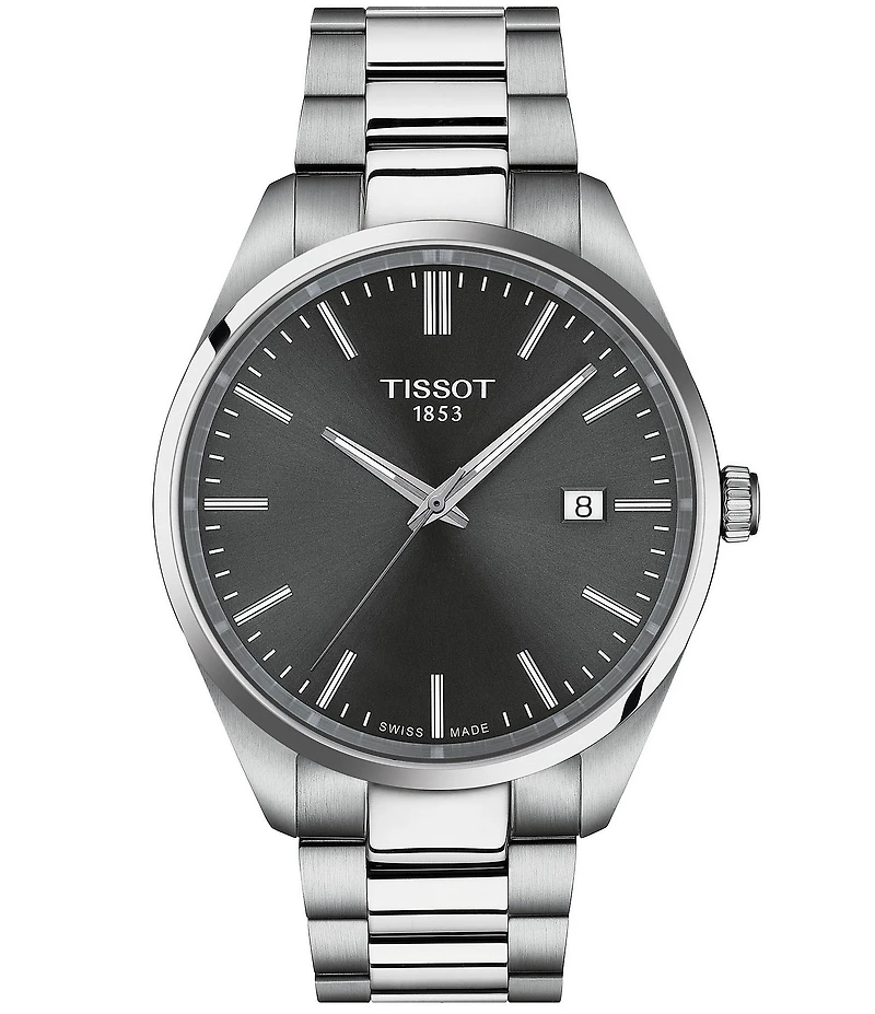 Tissot Men's Classic Collection Pr 100 Stainless Steel Bracelet Watch