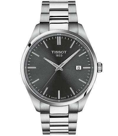 Tissot Men's Classic Collection Pr 100 Stainless Steel Bracelet Watch