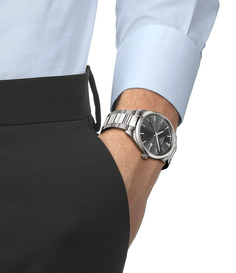 Tissot Men's Classic Collection Pr 100 Stainless Steel Bracelet Watch