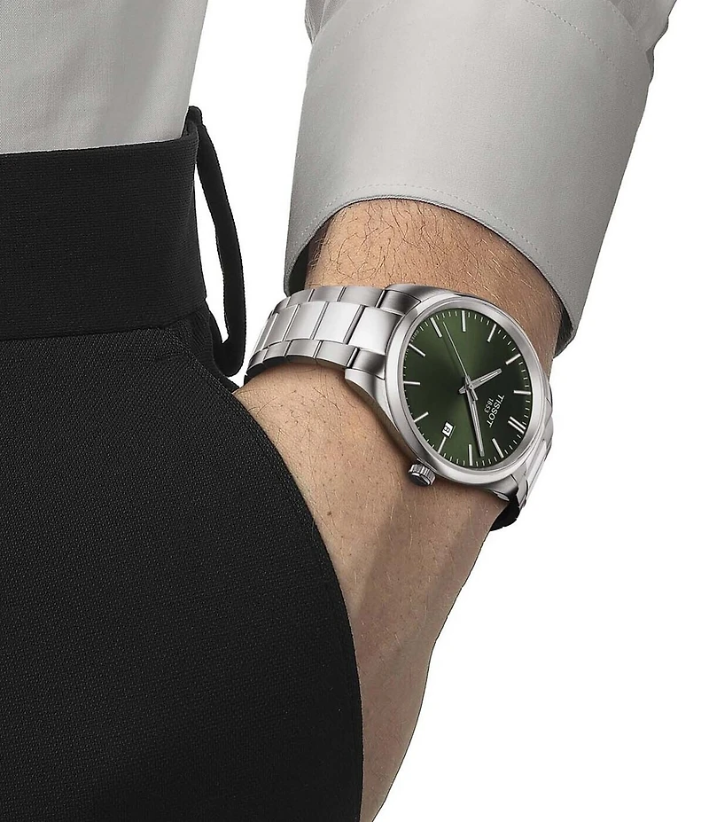 Tissot Men's Classic Collection Pr 100 Stainless Steel Bracelet Watch