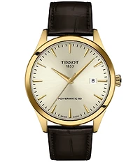 Tissot Men's Classic Dream GTS Automatic Leather Strap Watch