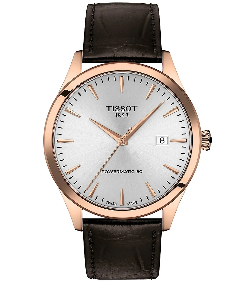 Tissot Men's Classic Dream GTS Automatic Leather Strap Watch