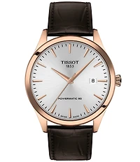 Tissot Men's Classic Dream GTS Automatic Leather Strap Watch