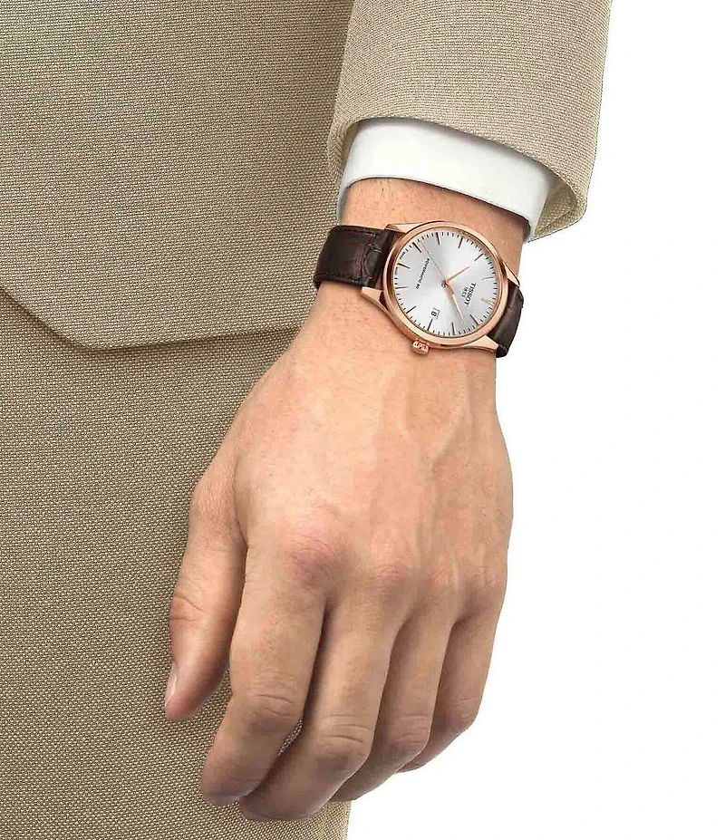 Tissot Men's Classic Dream GTS Automatic Leather Strap Watch