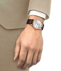 Tissot Men's Classic Dream GTS Automatic Leather Strap Watch