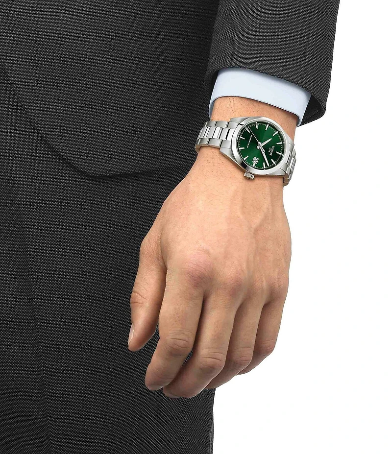 Tissot Men's Gentleman Classic Contemporary Collection Automatic Stainless Steel Bracelet Watch