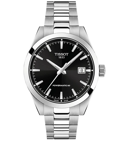 Tissot Men's Gentleman Classic Contemporary Collection Automatic Stainless Steel Bracelet Watch