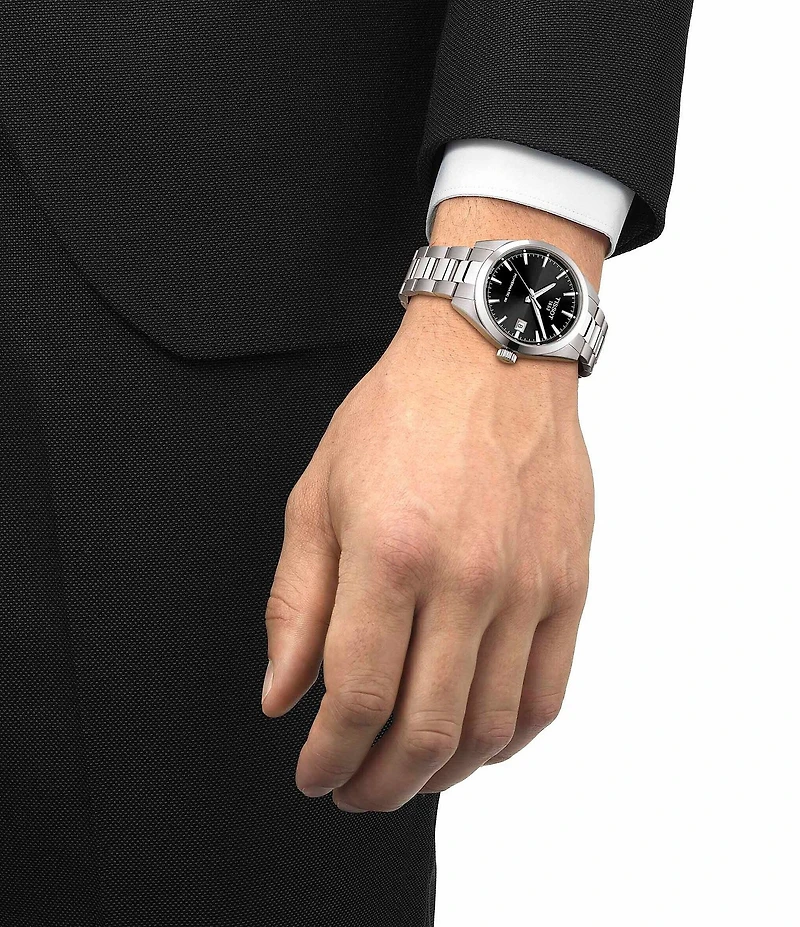 Tissot Men's Gentleman Classic Contemporary Collection Automatic Stainless Steel Bracelet Watch