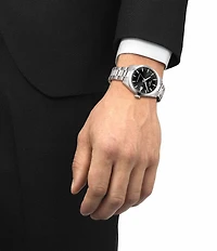 Tissot Men's Gentleman Classic Contemporary Collection Automatic Stainless Steel Bracelet Watch
