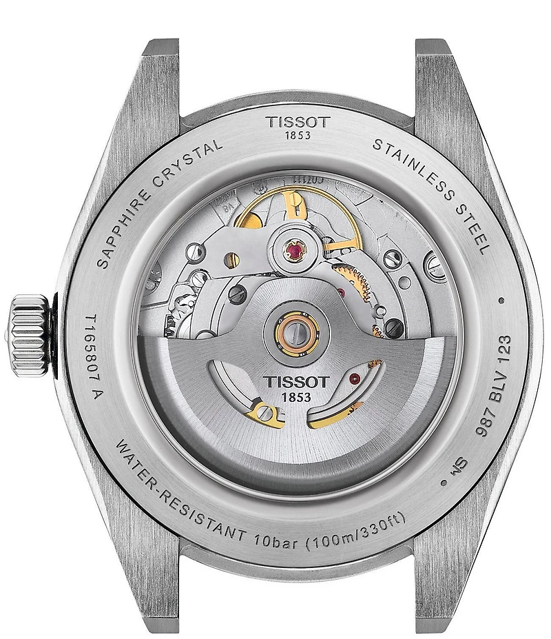 Tissot Men's Gentleman Classic Contemporary Collection Automatic Stainless Steel Bracelet Watch