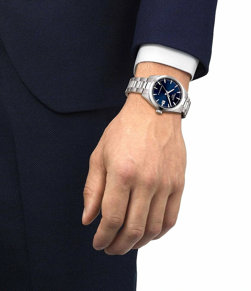 Tissot Men's Gentleman Classic Contemporary Collection Automatic Stainless Steel Bracelet Watch