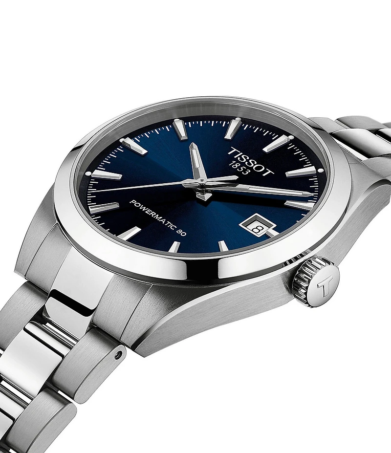 Tissot Men's Gentleman Classic Contemporary Collection Automatic Stainless Steel Bracelet Watch