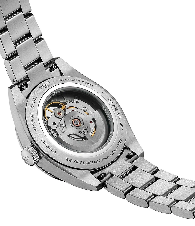 Tissot Men's Gentleman Classic Contemporary Collection Automatic Stainless Steel Bracelet Watch