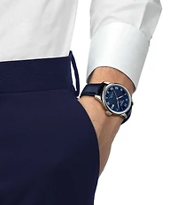 Tissot Men's Le Locle GTS Powermatic 80 Automatic Blue Leather Strap Watch