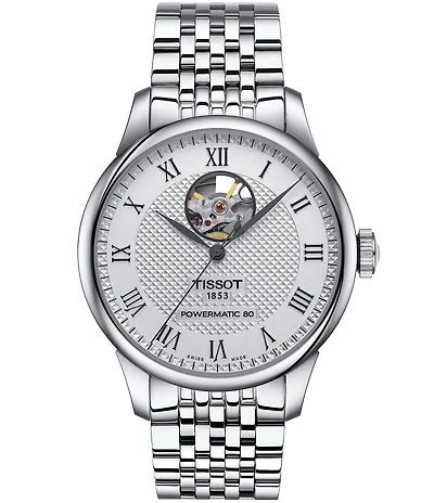 Tissot Men's Le Locle Powermatic 80 Open Heart Automatic Stainless Steel Bracelet Watch