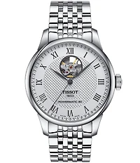 Tissot Men's Le Locle Powermatic 80 Open Heart Automatic Stainless Steel Bracelet Watch