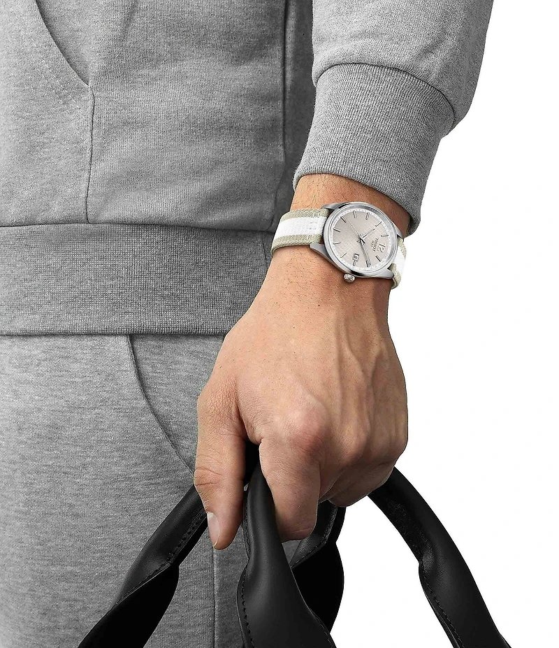 Tissot Men's PR 100 Cycling Edition Quartz Analog Fabric Strap Watch