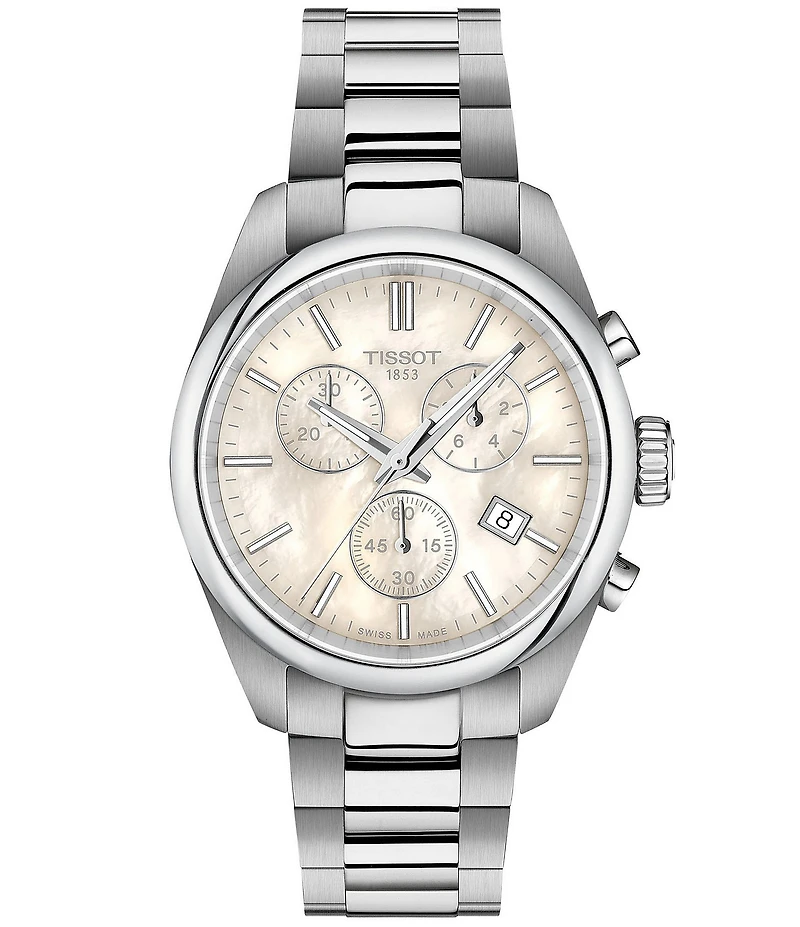 Tissot Women's PR 100 Quartz Chronograph Stainless Steel Bracelet Watch