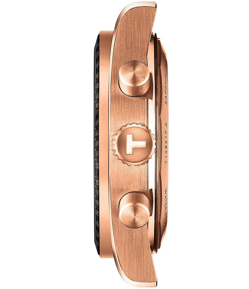 Tissot Men's PR516 Sport Collection Quartz Chronograph Rose Gold Tone Stainless Steel Bracelet Watch