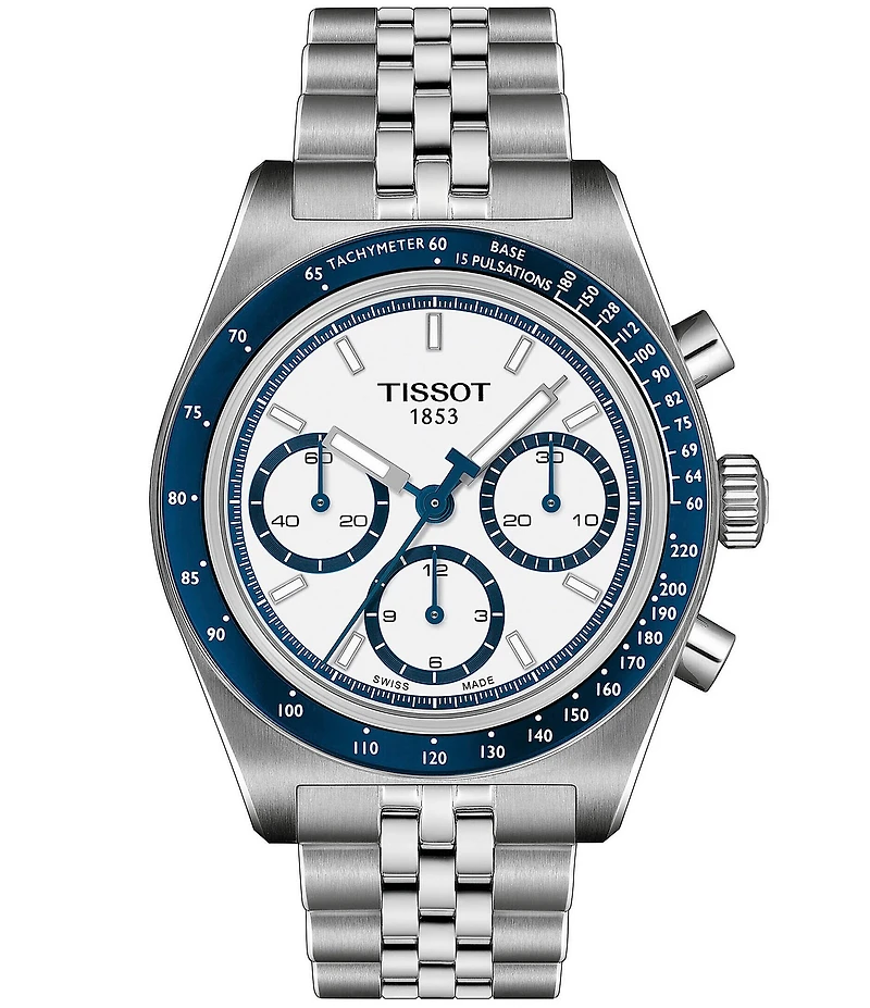 Tissot Men's PR516 Sport Collection Quartz Chronograph Stainless Steel Bracelet Watch