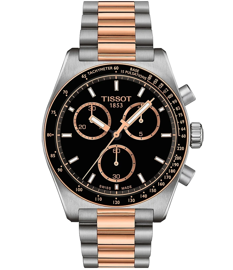 Tissot Men's PR516 Sport Collection Quartz Chronograph Two Tone Stainless Steel Bracelet Watch
