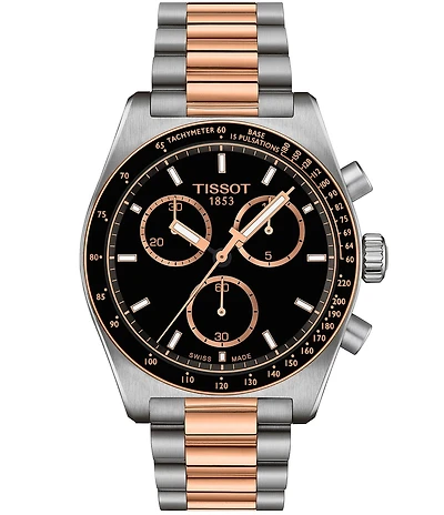 Tissot Men's PR516 Sport Collection Quartz Chronograph Two Tone Stainless Steel Bracelet Watch