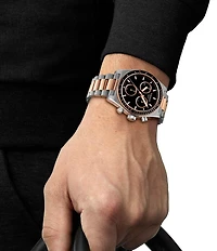 Tissot Men's PR516 Sport Collection Quartz Chronograph Two Tone Stainless Steel Bracelet Watch