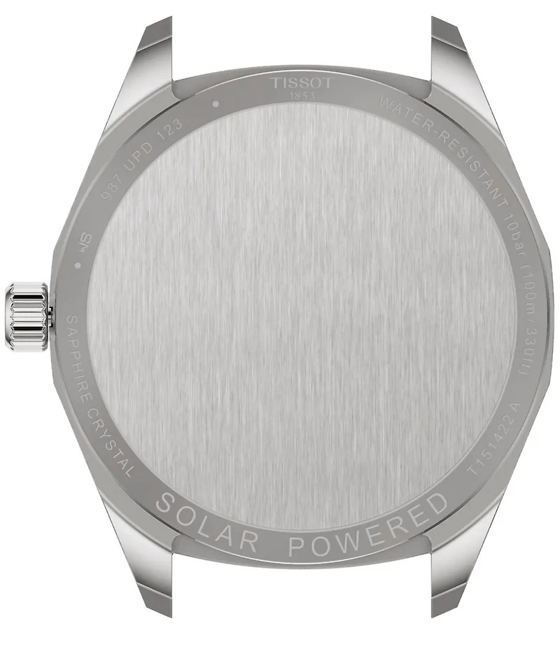 Tissot Men's PRC 100 Solar Classic Contemporary Collection Quartz Analog 316L Stainless Steel Bracelet Watch