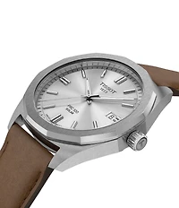 Tissot Men's PRC 100 Solar Solar Quartz Automatic Leather Strap Watch