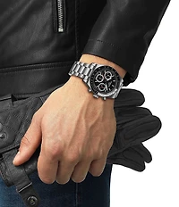 Tissot Men's Prs516 Chronograph Stainless Steel Bracelet Watch
