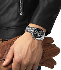 Tissot Men's Prs516 Quartz Chronograph Stainless Steel Bracelet Watch