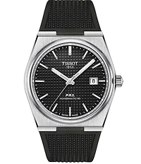 Tissot Men's Gridded PRX Powermatic 80 Automatic Stainless Steel Watch