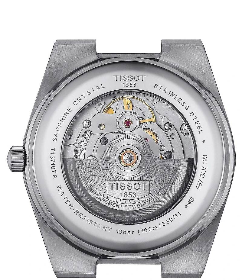 Tissot Men's Gridded PRX Powermatic 80 Automatic Stainless Steel Watch