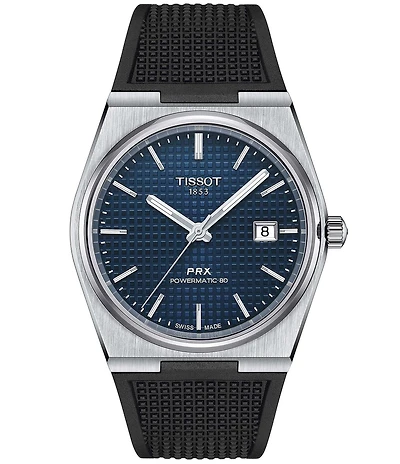 Tissot Men's Gridded PRX Powermatic 80 Automatic Stainless Steel Watch